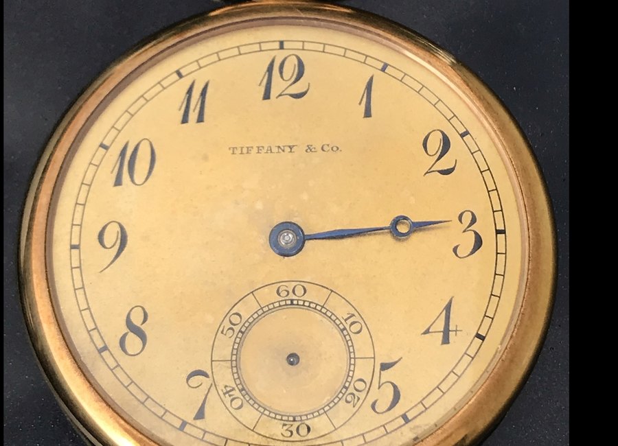 A gold pocket watch