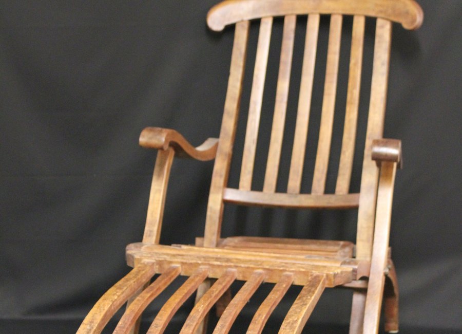 An original deck chair from the Titanic, sold for £101,999